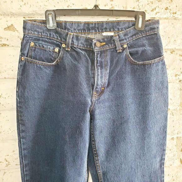 VTG JORDACHE WOMENS WIDE LEG JEANS Retro Denim Long Jeans Tall SZ 13/14 - Picture 3 of 13